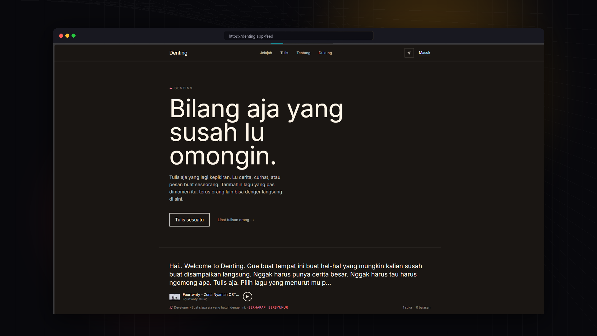 Denting App Mockup