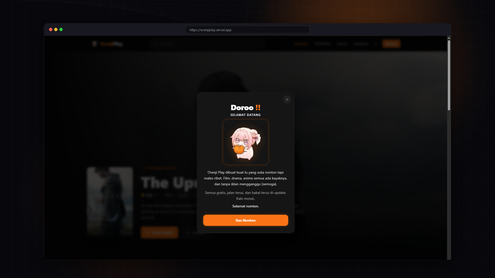 Orenji Play Platform Mockup